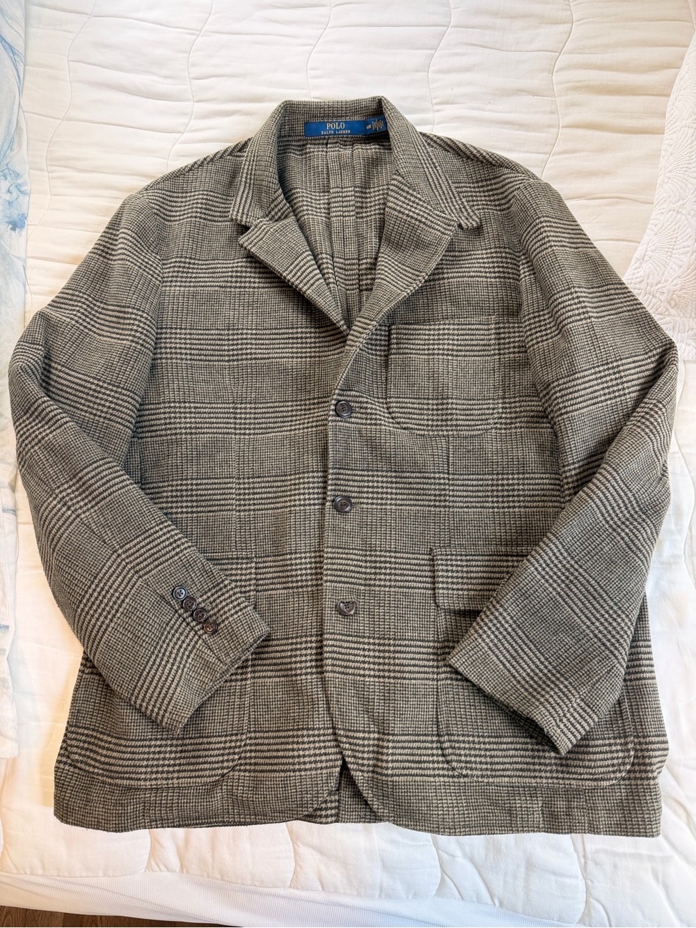 Polo Ralph Lauren Mens Polo Modern Glen Plaid Twill Sport Coat Loden 48R
